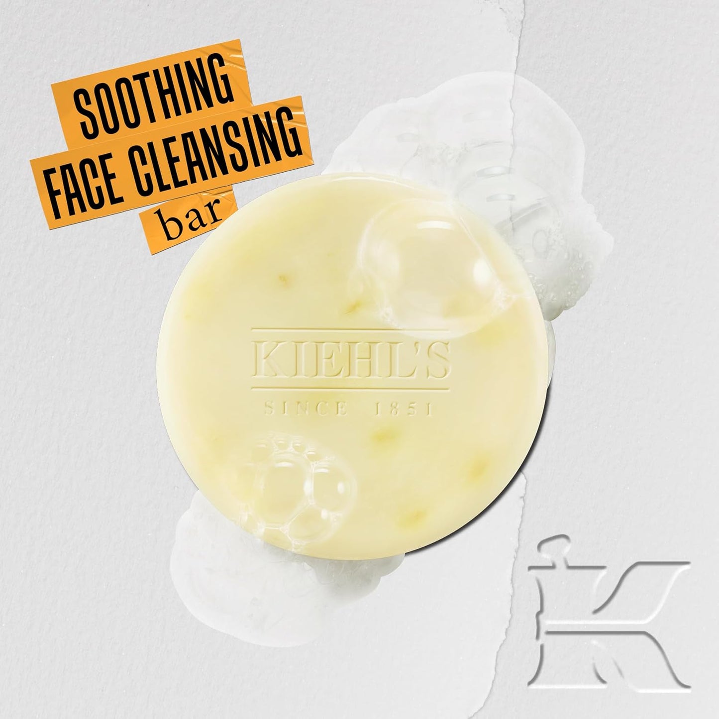 Kiehl's Calendula Concentrated Facial Cleansing Bar,- 3.5 oz