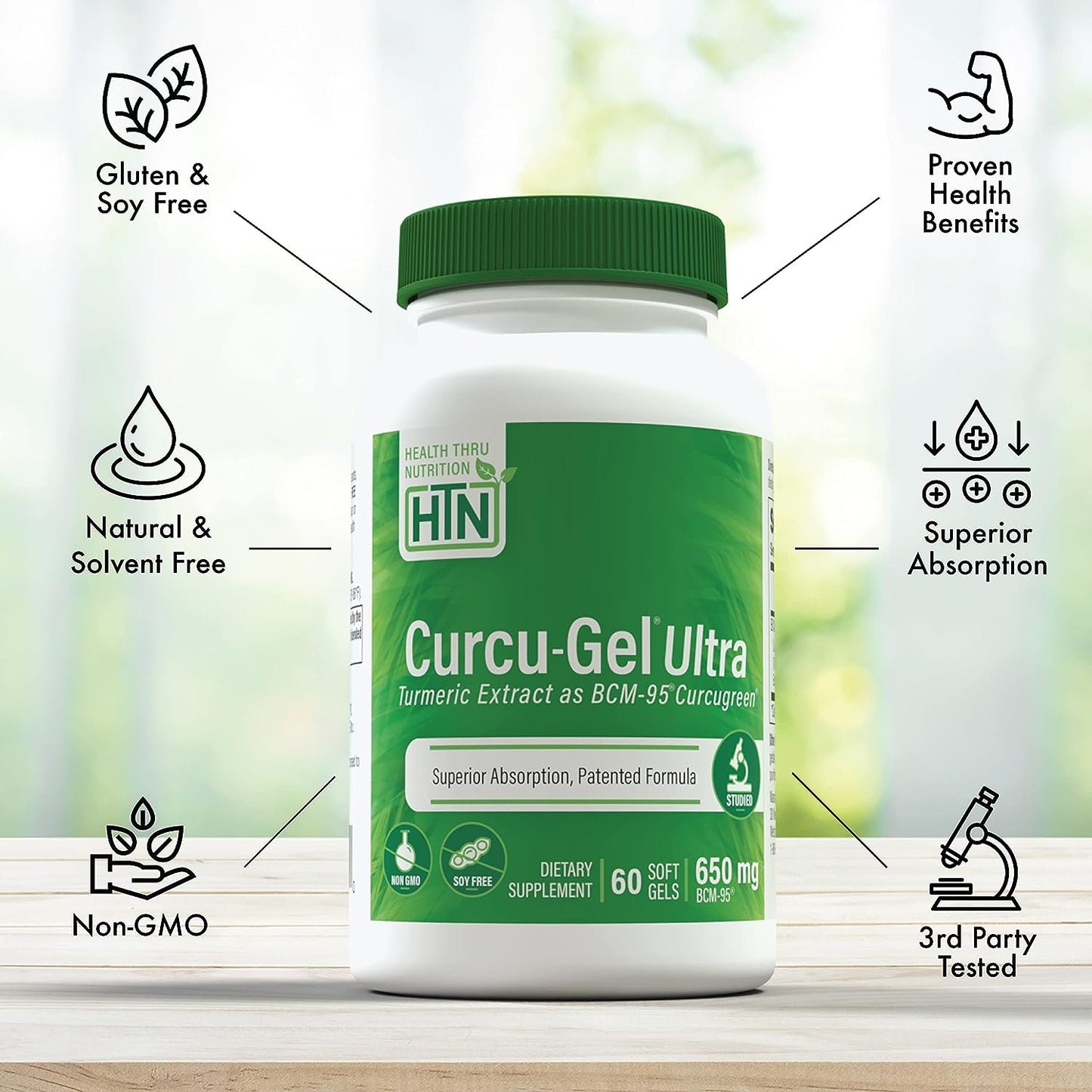 Health Thru Nutrition Curcu-Gel Pack of 60