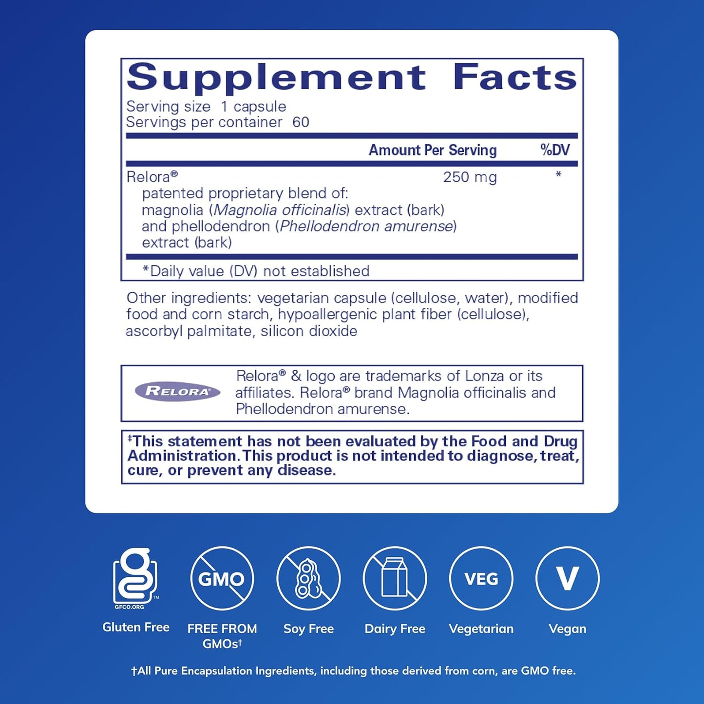 Pure Encapsulations Relora -  60 Capsules