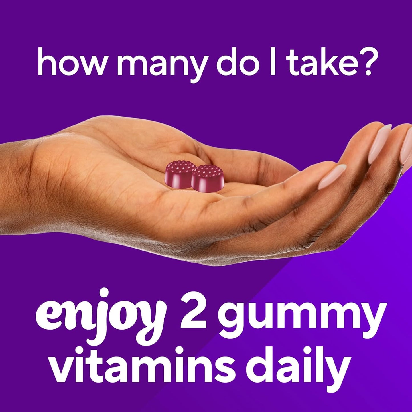 vitafusion Extra Strength Biotin Gummy Vitamins, Berry Flavored, 5,000 mcg  -100 Count