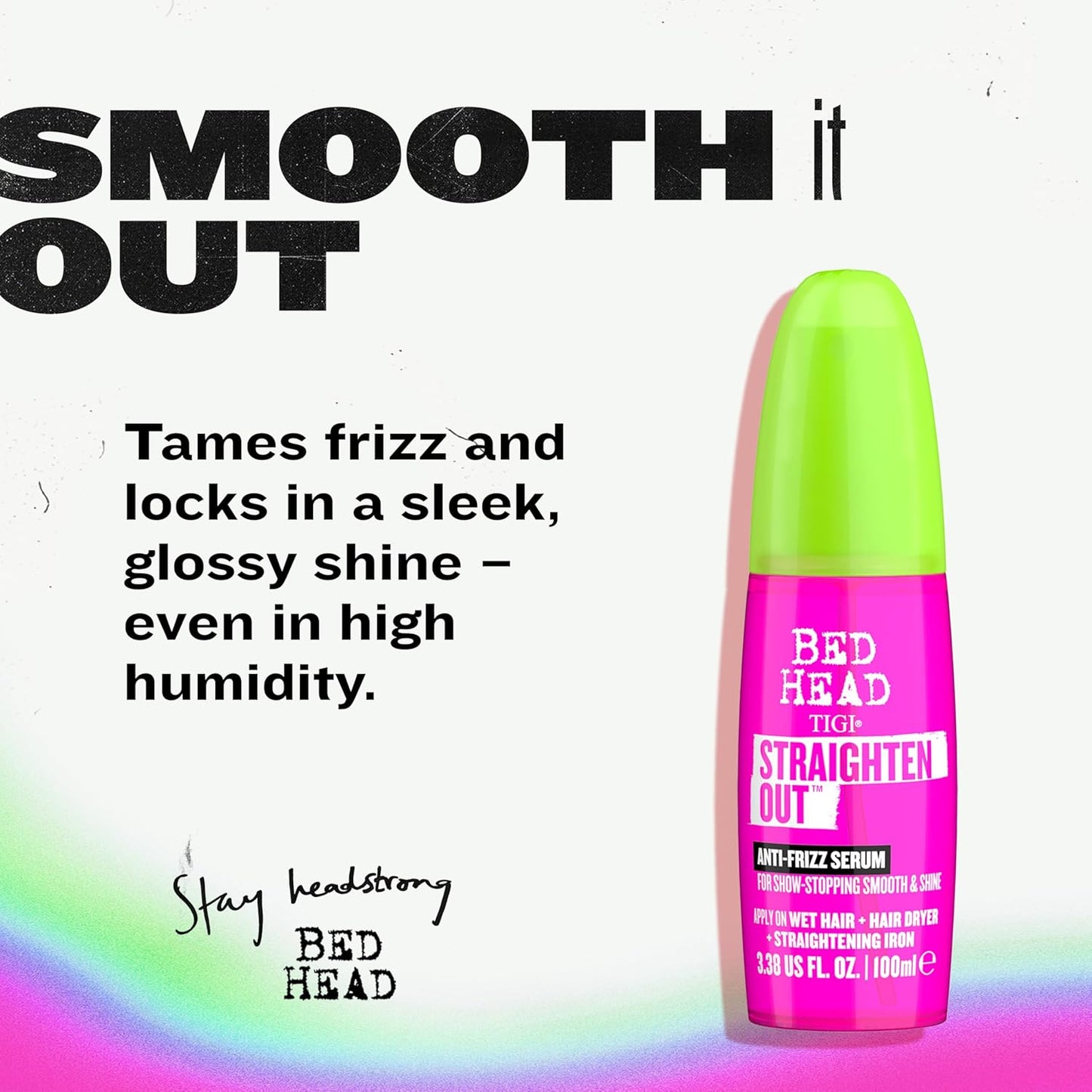 TIGI Bed Head Straighten Out Anti-Frizz Serum -3.38 fl o z