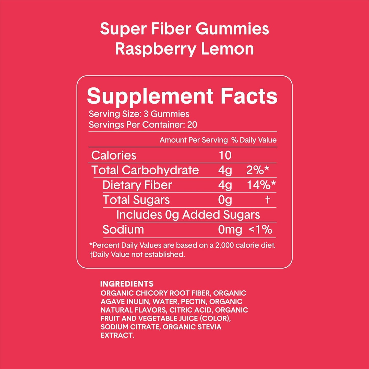 Bellway Super Fiber Gummies for Adults - Sugar Free Organic Fiber 60 Count