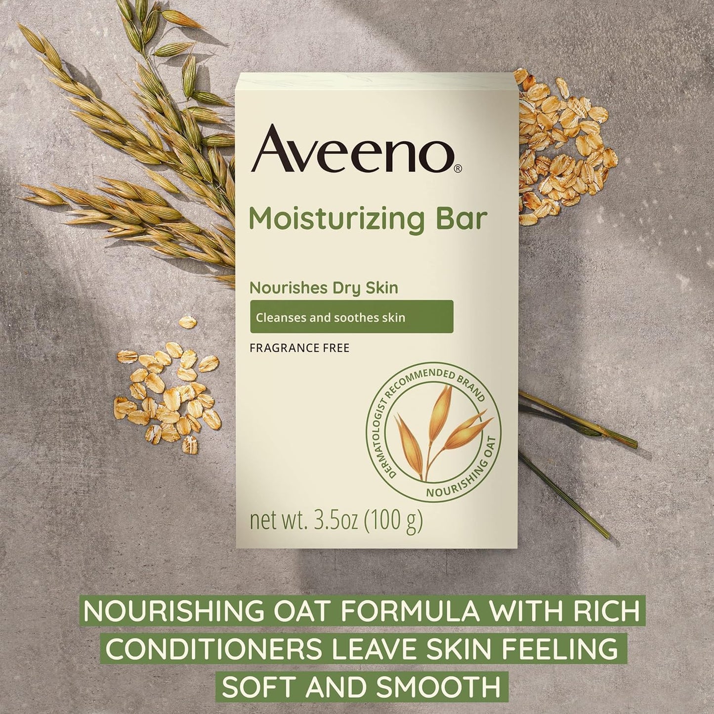 Aveeno Gentle Moisturizing Bar Facial Cleanser - 3.5 oz (Pack of 4)