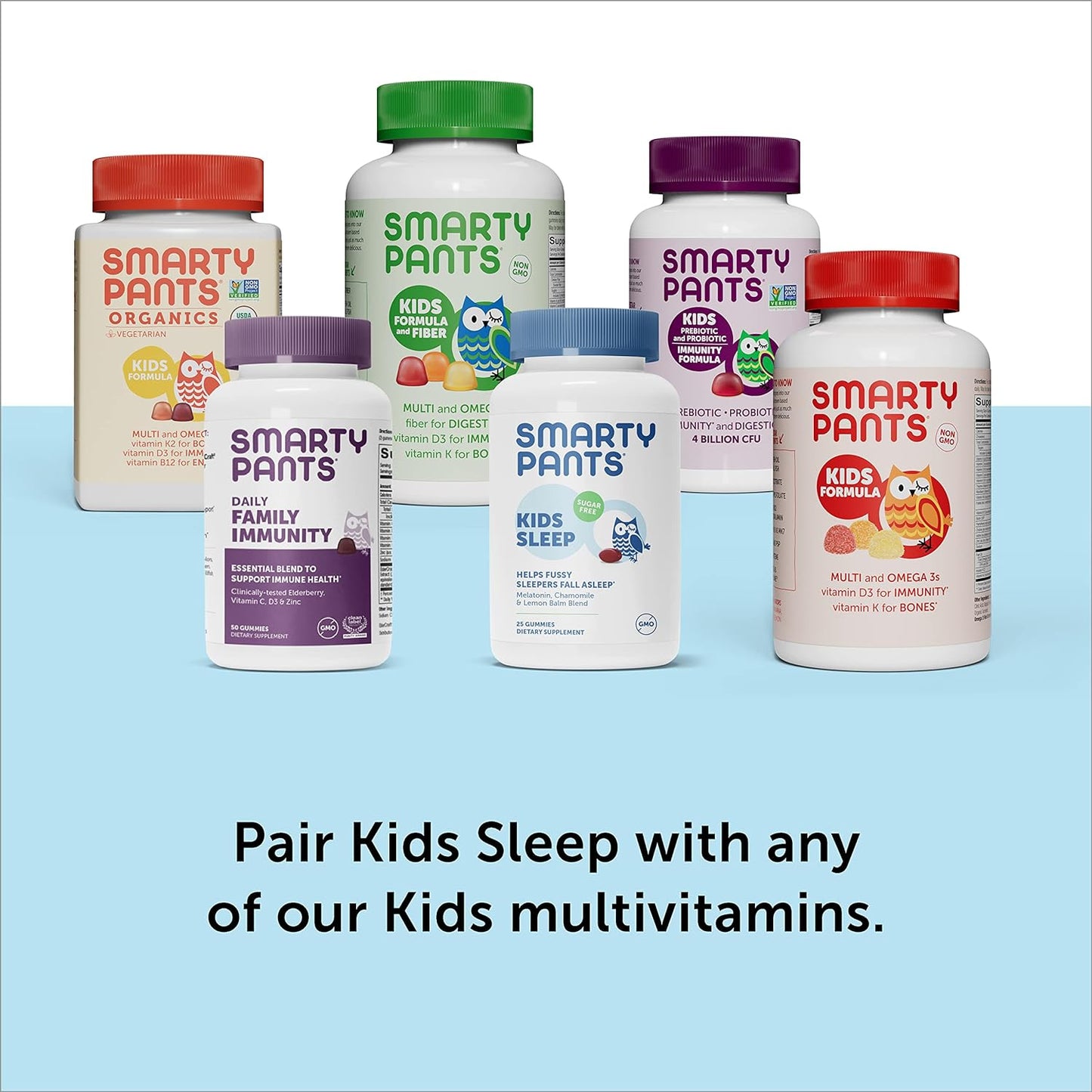 SmartyPants Kids Melatonin Gummy, Sugar Free Gummies  25 count