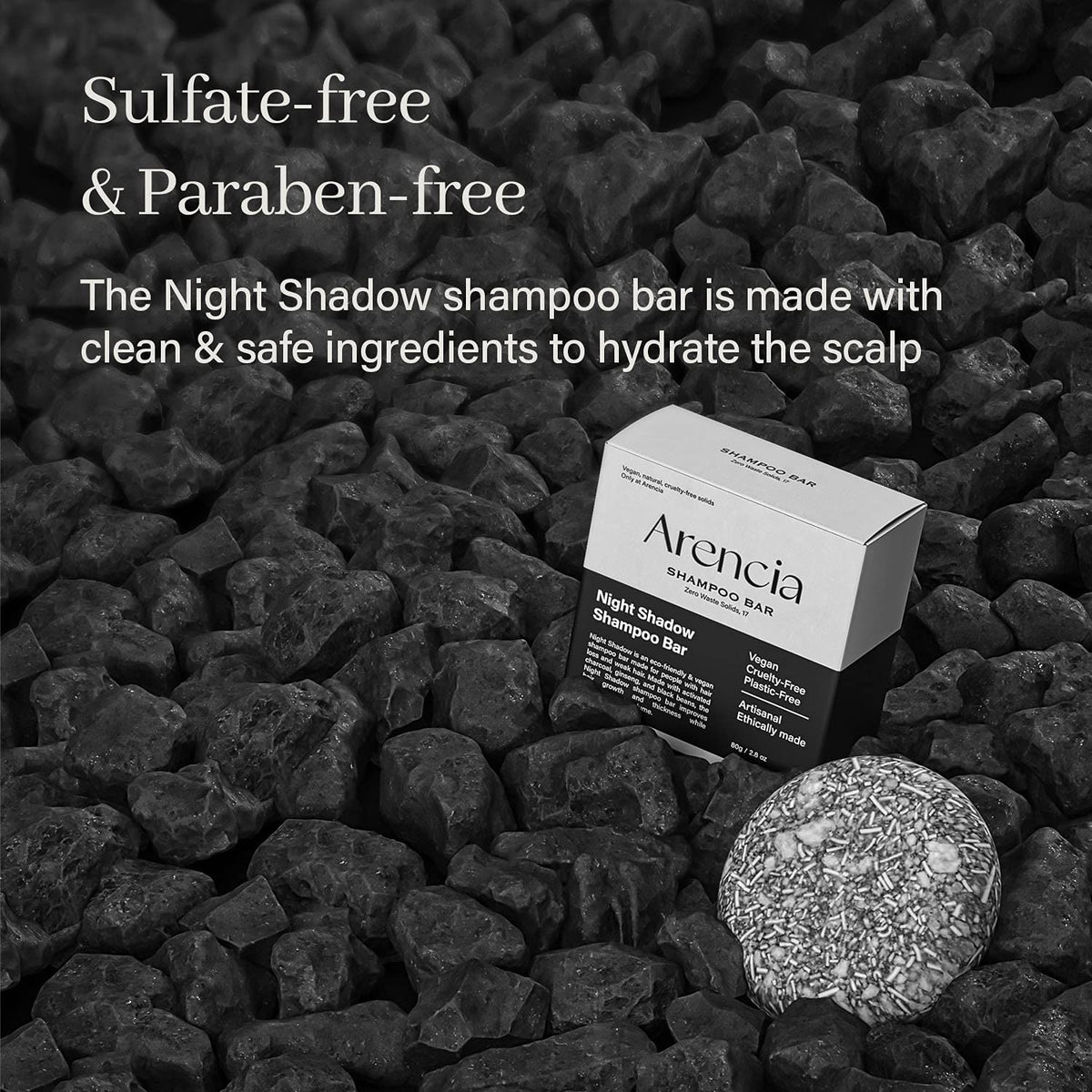 ARENCIA Night Shadow Biotin Shampoo Bar - 2.8 oz