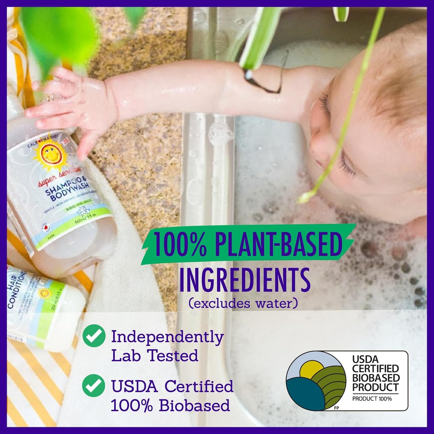 California Baby Super Sensitive Baby Shampoo and Body Wash 8.5 oz