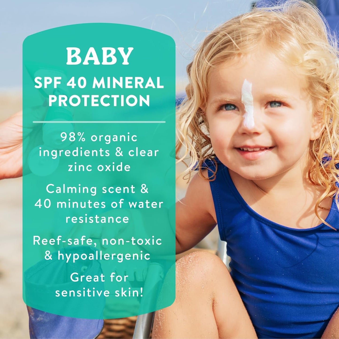 Badger Mineral Baby Sunscreen Cream SPF 40 - 2.9 fl oz