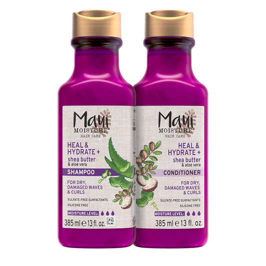 Maui Moisture Heal & Hydrate + Shea Butter Shampoo & Conditioner -2 x 13 fl. oz