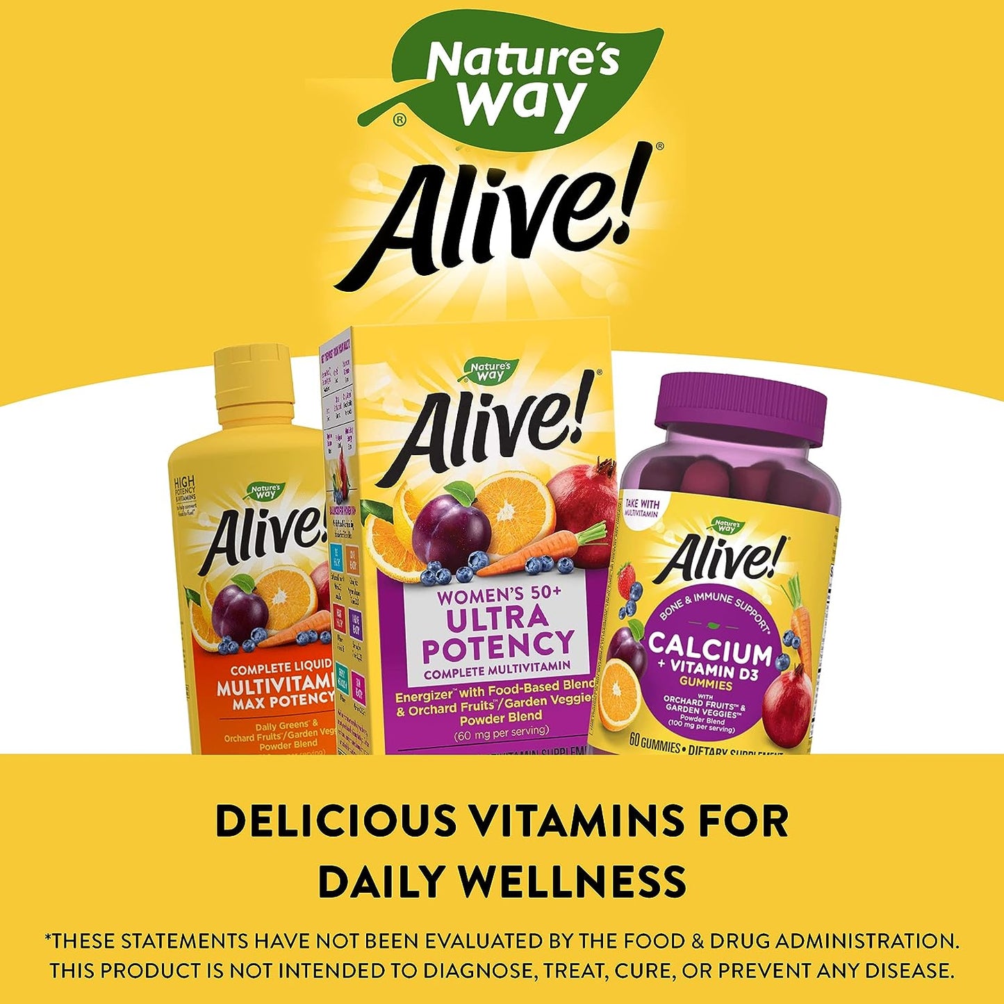 Nature’s Way Alive! Women’s 50+ Ultra Potency Complete Multivitamin, 60 Tablets