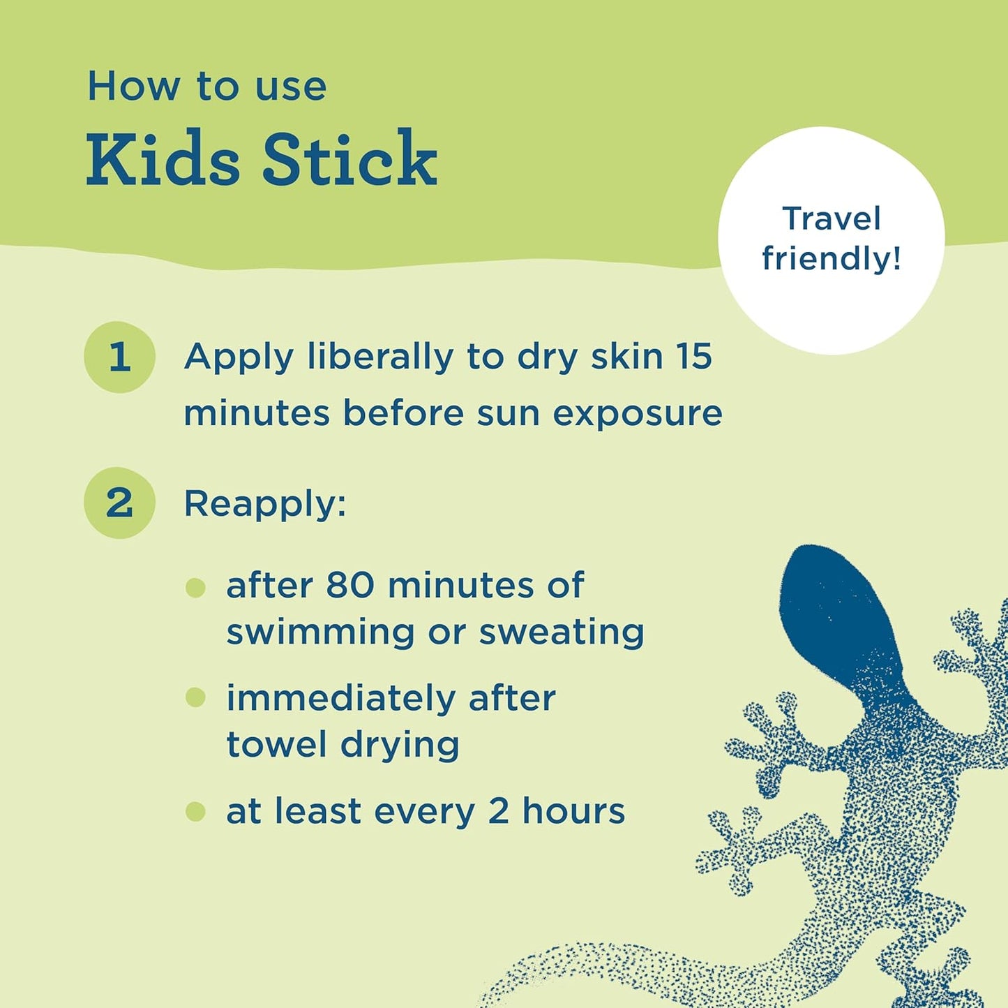 Blue Lizard Kids Mineral SPF 50 Sunscreen Stick, Zinc Oxide - 0.5 oz