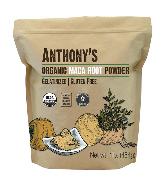 Anthony's Organic Maca Root Powder, 1 lb