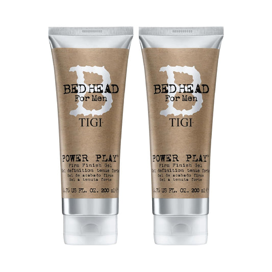 TIGI Bed Head Hair Gel for Men, Power Play 2-Pack –6.76 Oz Ea