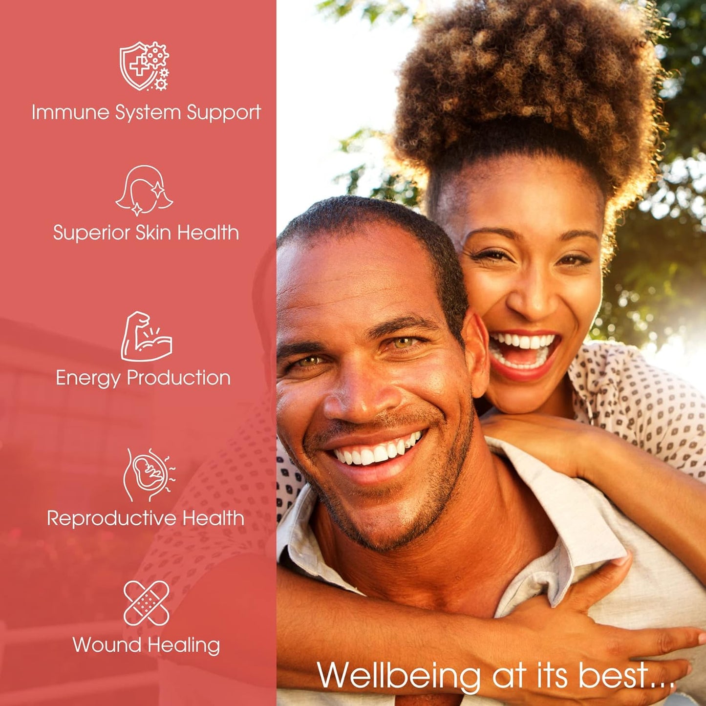 Mega Zinc Supplement, 50mg - 3-in-1 Zinc Complex - 100 Tablets