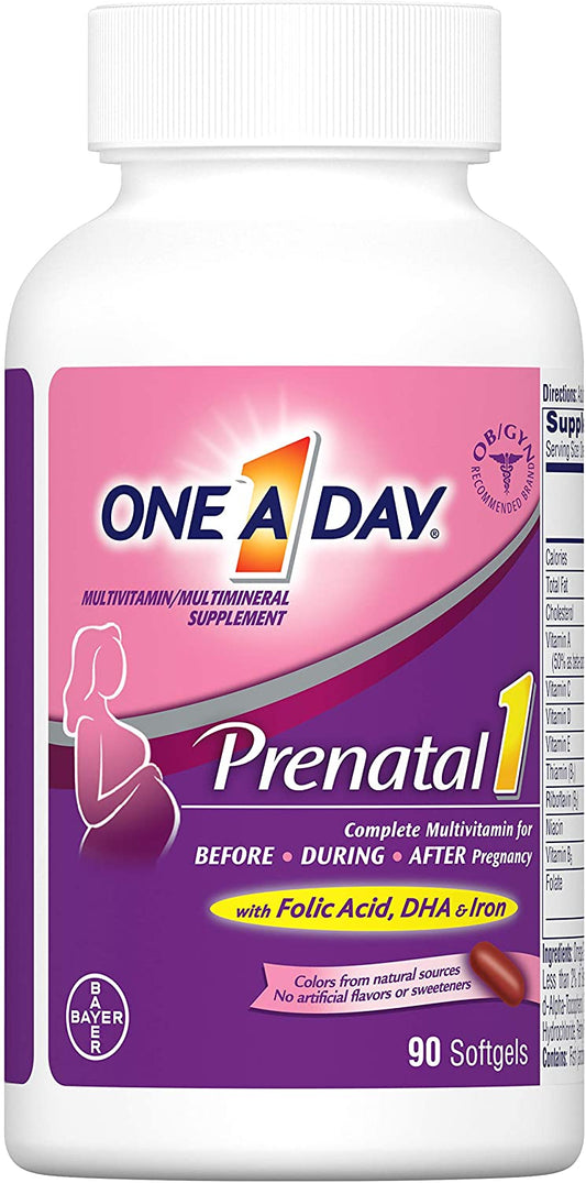 One A Day Women's Prenatal 1 Multivitamin, 90 Count