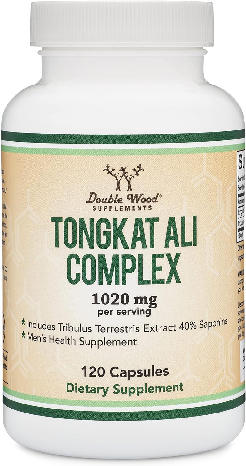 Tongkat Ali Extract 200 to 1 for Men Eurycoma Longifolia, 1020mg  120 Capsules