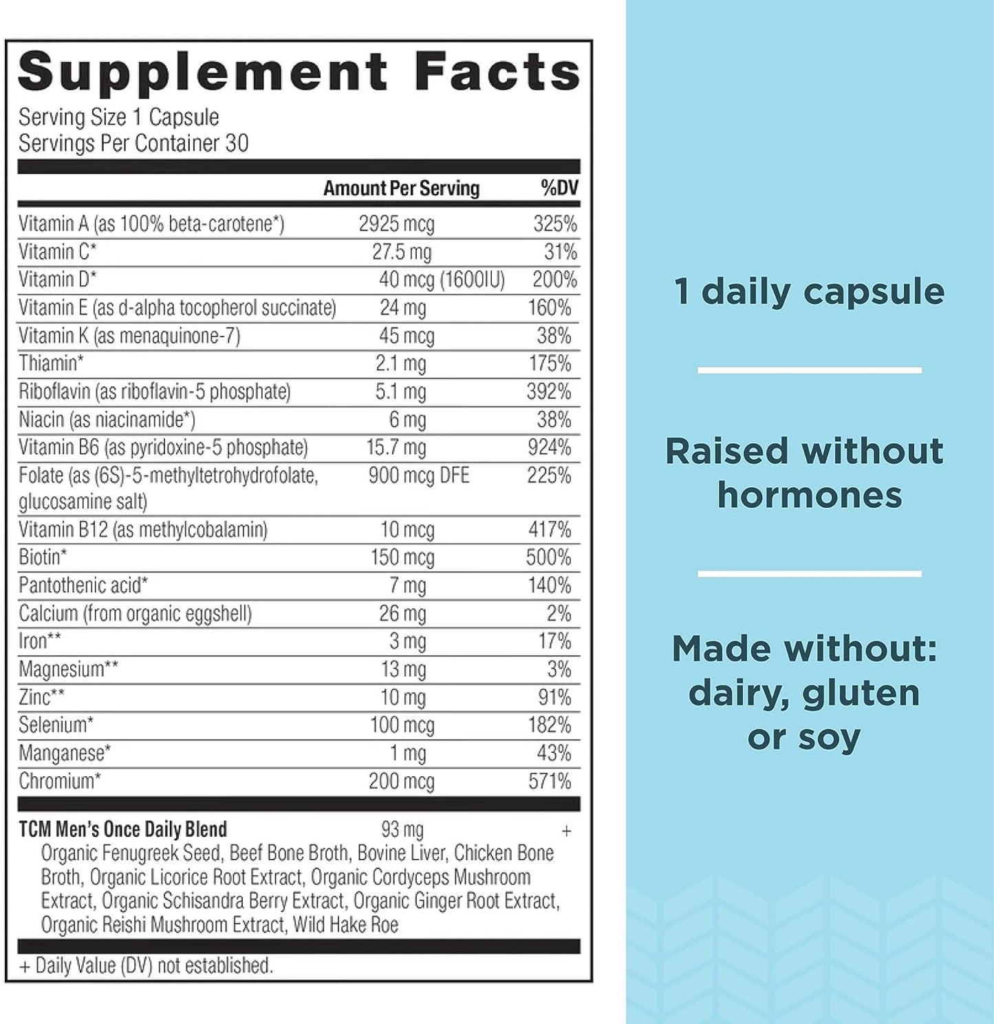 Multivitamin for Men by Ancient Nutrition, Ancient Multi Men's Once Daily Vitamin Supplement 30 Ct,