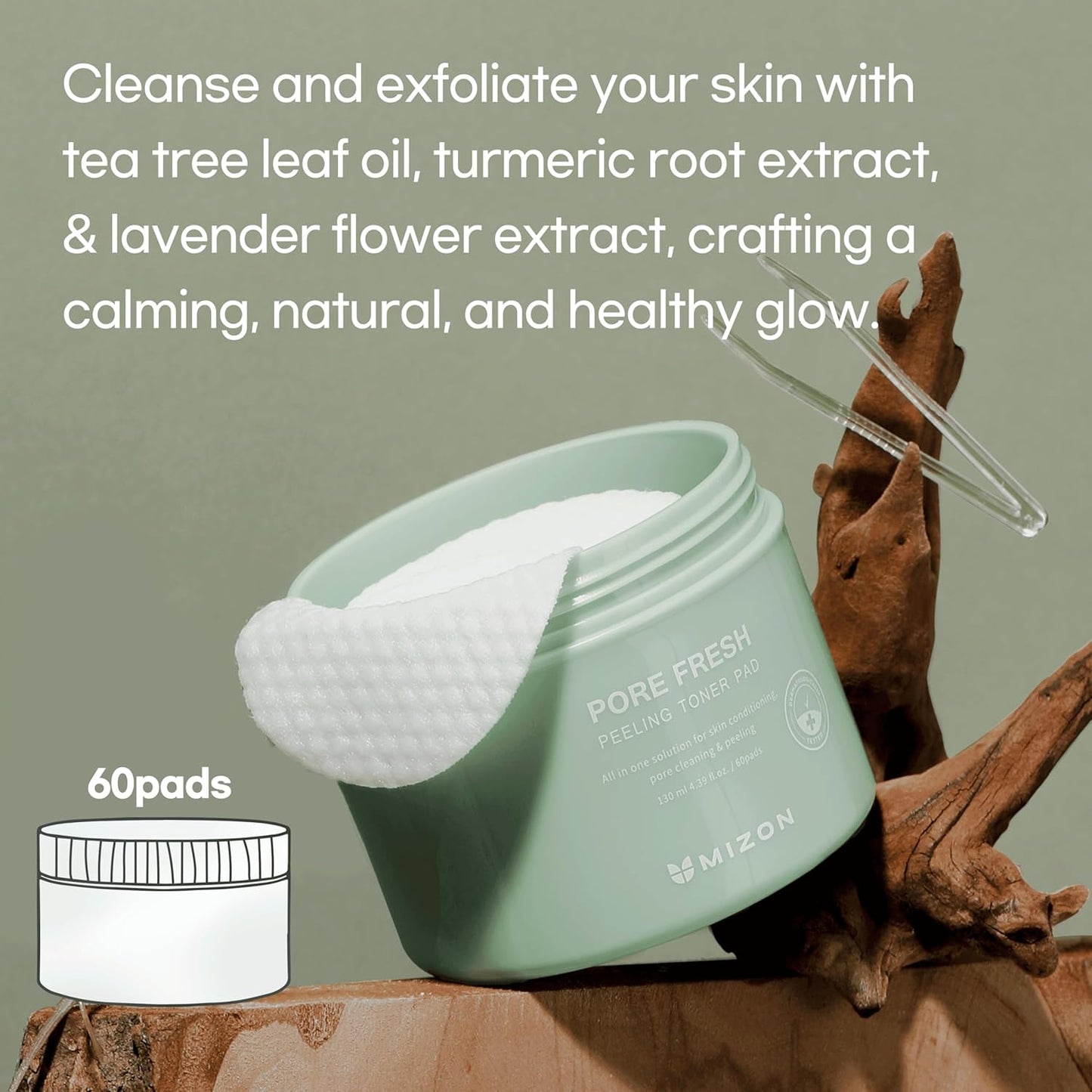 MIZON Pore Fresh Peeling Toner Pads - 60 PCS