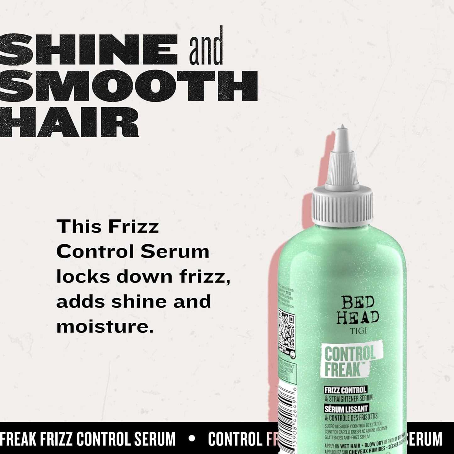 TIGI Hair Serum For Hair Control Freak Hair Care and Straightener -  8.62 fl oz (Pack of 2)
