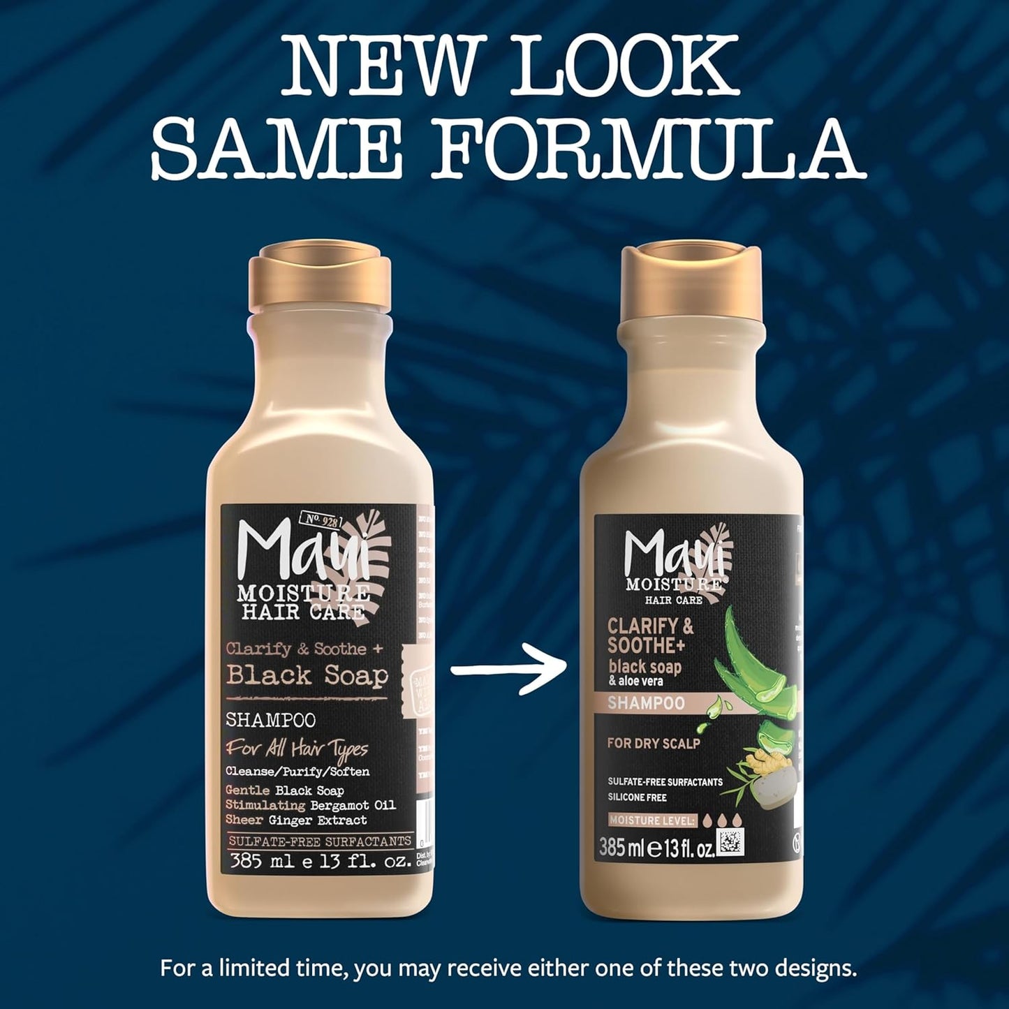 Maui Clarify & Soothe + Black Soap Shampoo, Hydrating, 13 fl oz