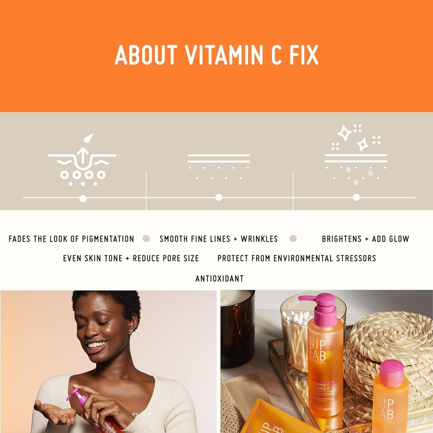 Nip + Fab Vitamin C Fix Gel Cleanser - 4.9 Fl Oz