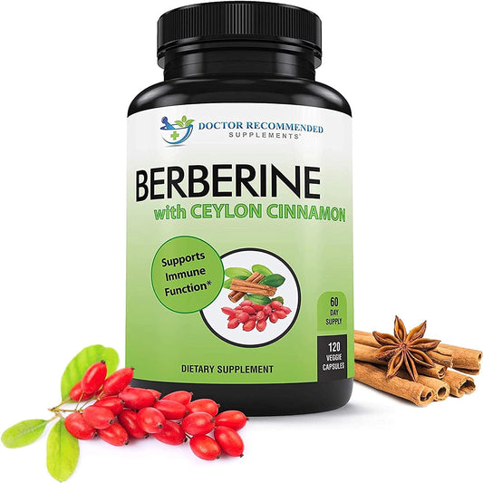 Berberine with Ceylon Cinnamon 120 Veggie Capsules