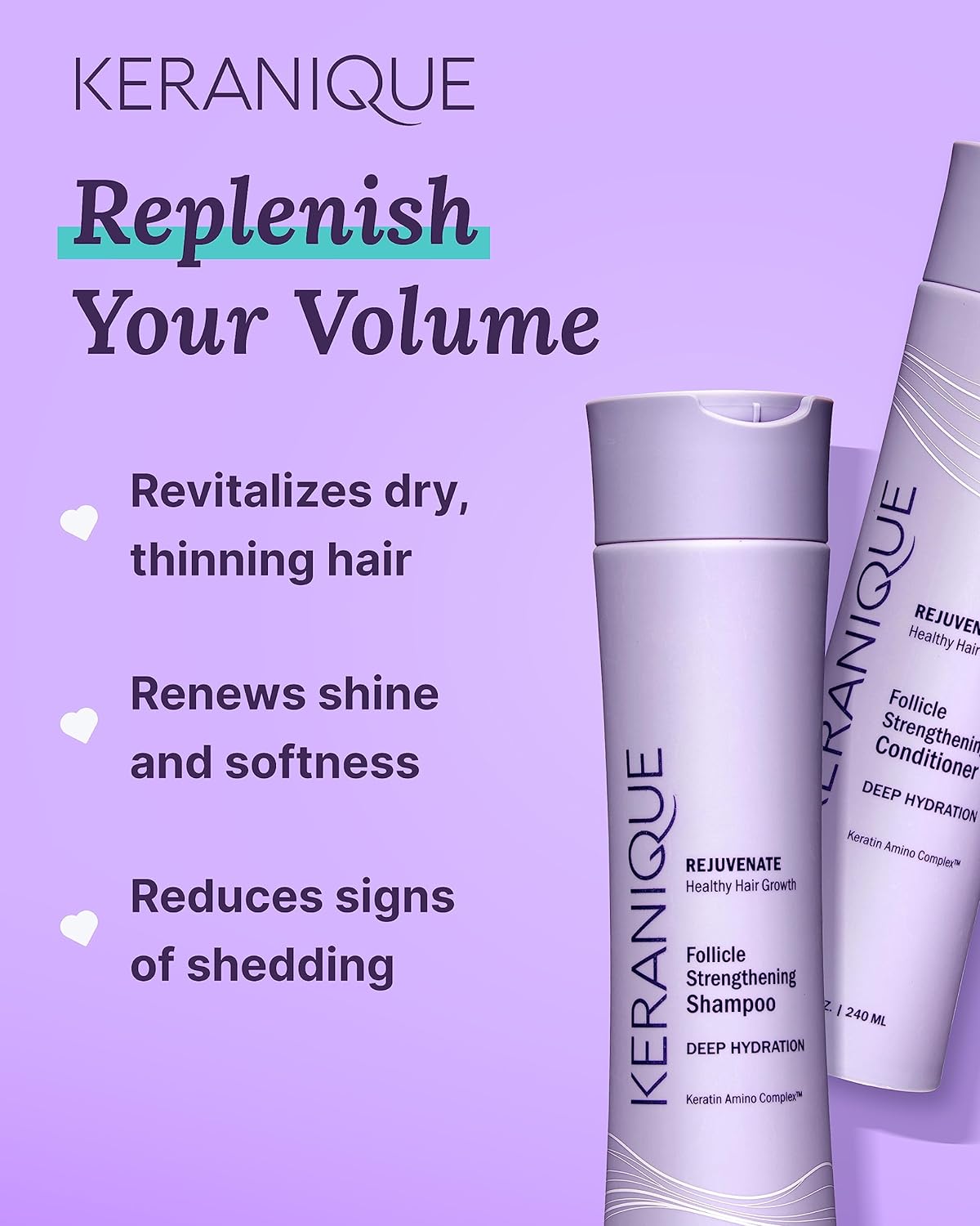 Keranique Hydrating Shampoo and Conditioner Set