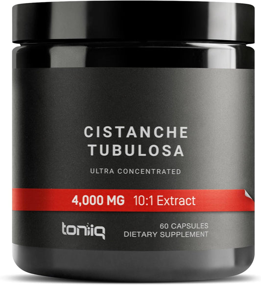 Toniiq Cistanche Tubulosa - (4000mg) Pure Cistanche Supplement for Men - 60 Capsules