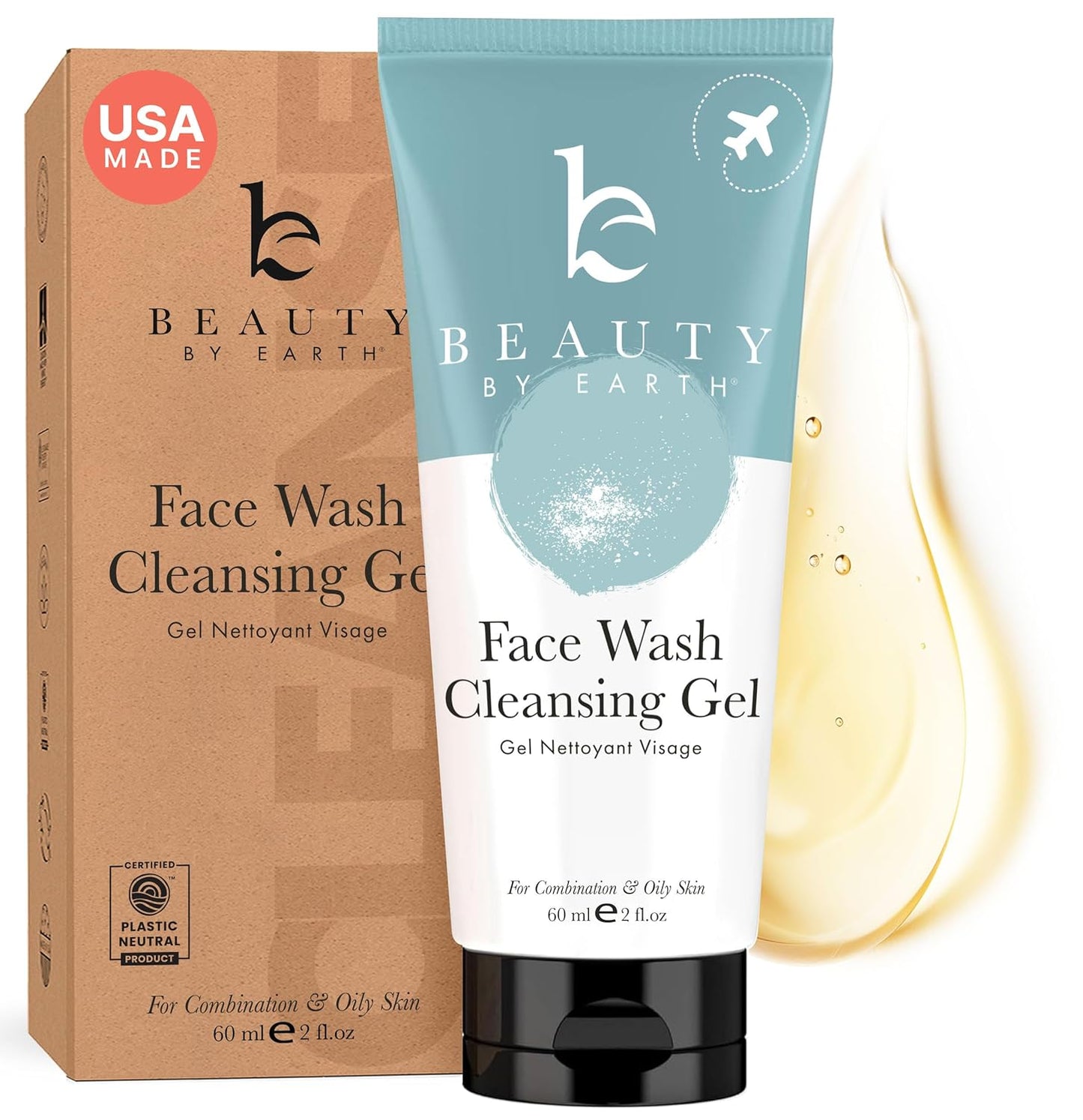 Beauty by Earth Clean Face Wash -2 fl oz