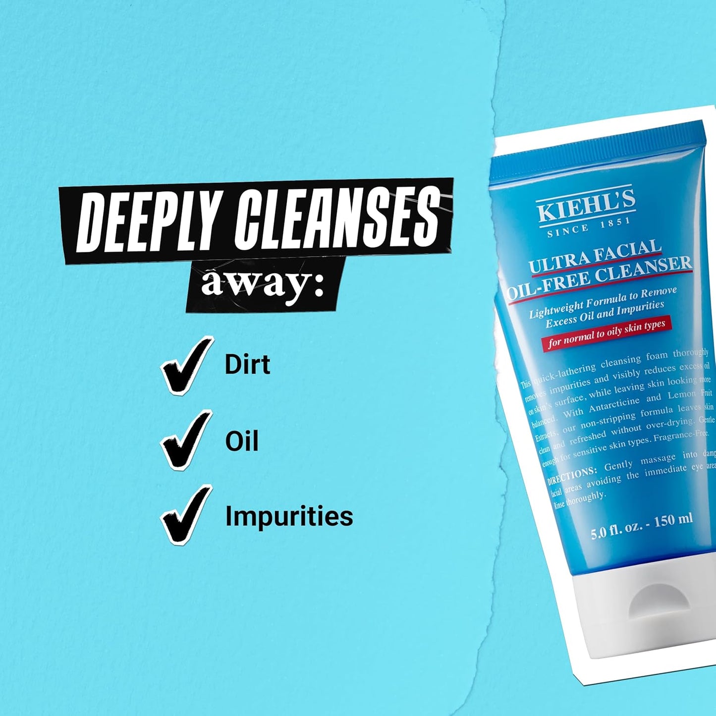 Kiehl's Ultra Facial Oil-Free Cleanser,5.0 fl oz