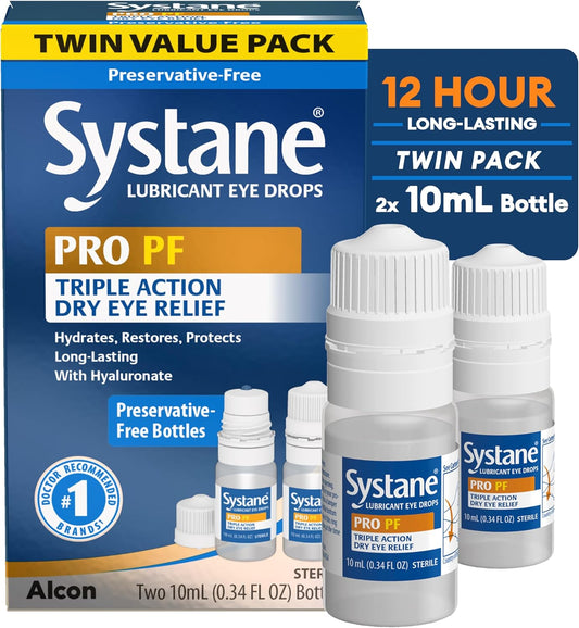 Systane PRO PF Multi-dose Preservative-Free Lubricant Eye Drops 2 Count