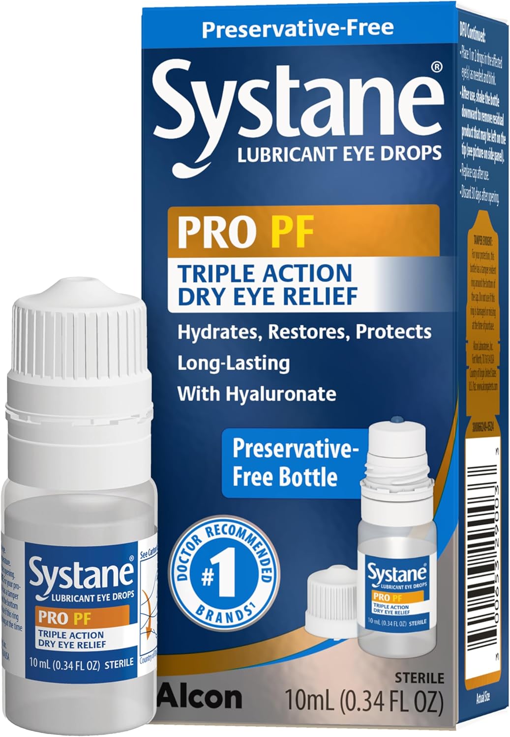 Systane Pro PF Dry Eye Relief Preservative Free Lubricant Eye Drops - 10 mL