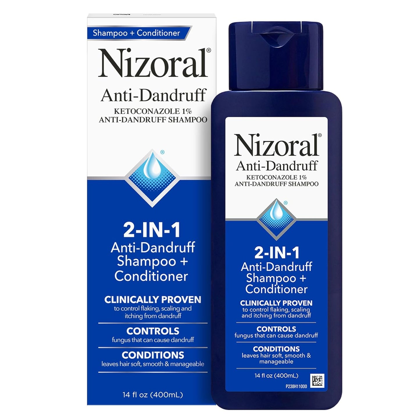 Nizoral 2-in-1 Anti Dandruff Shampoo and Conditioner  -  14 Fl Oz