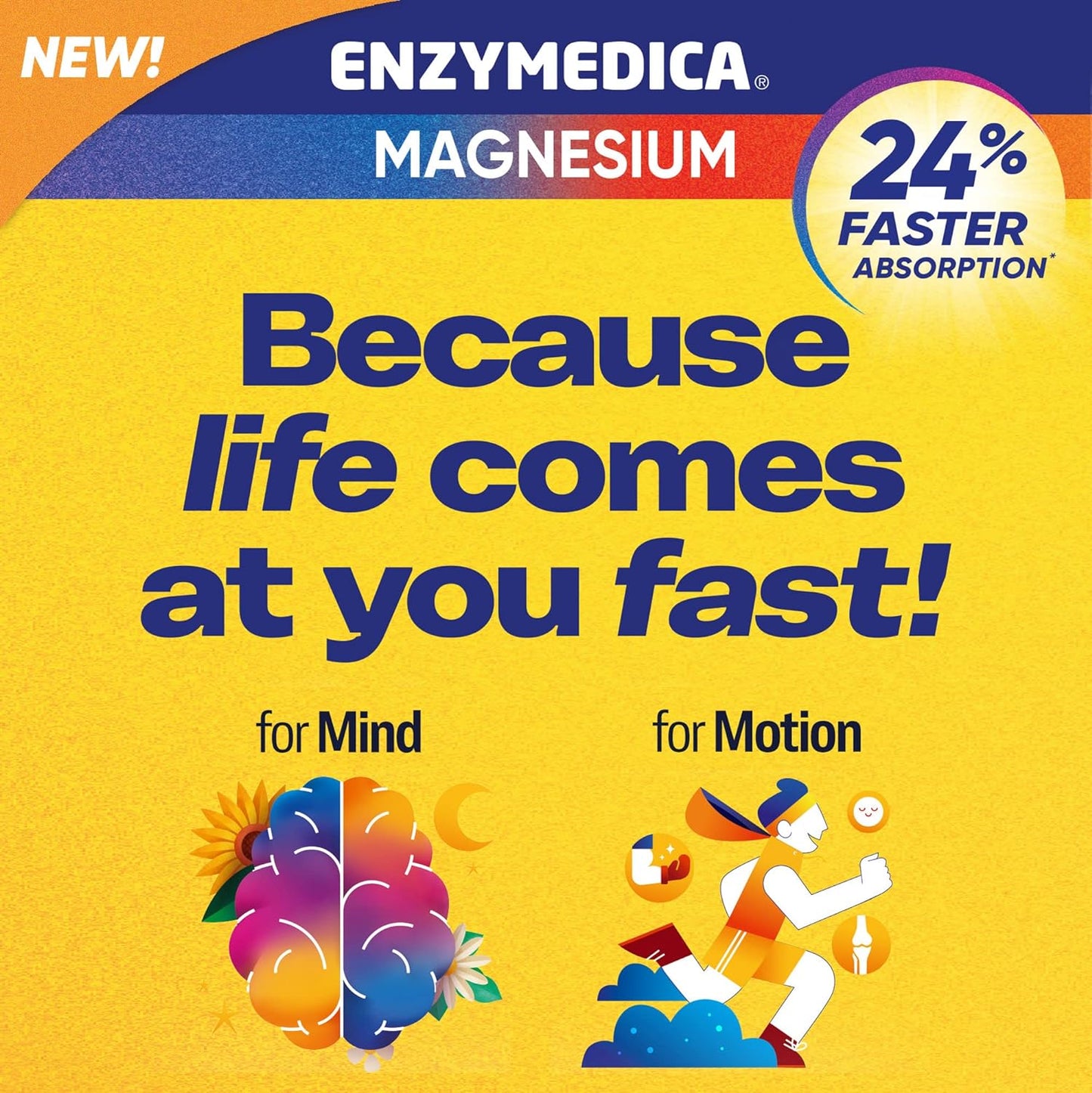 Enzymedica, Magnesium Mind with ATA Mg, Support Sleep and Healthy Cognition, 60 count