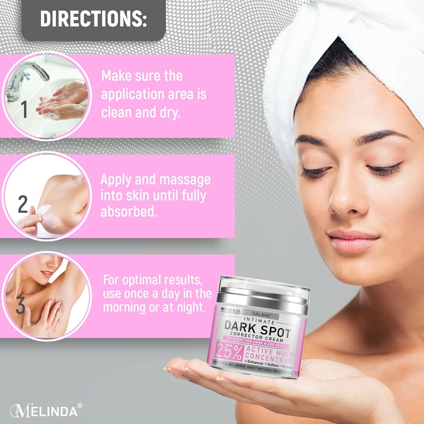 Dark Spot Corrector Cream for Face, Body & Sensitive Areas