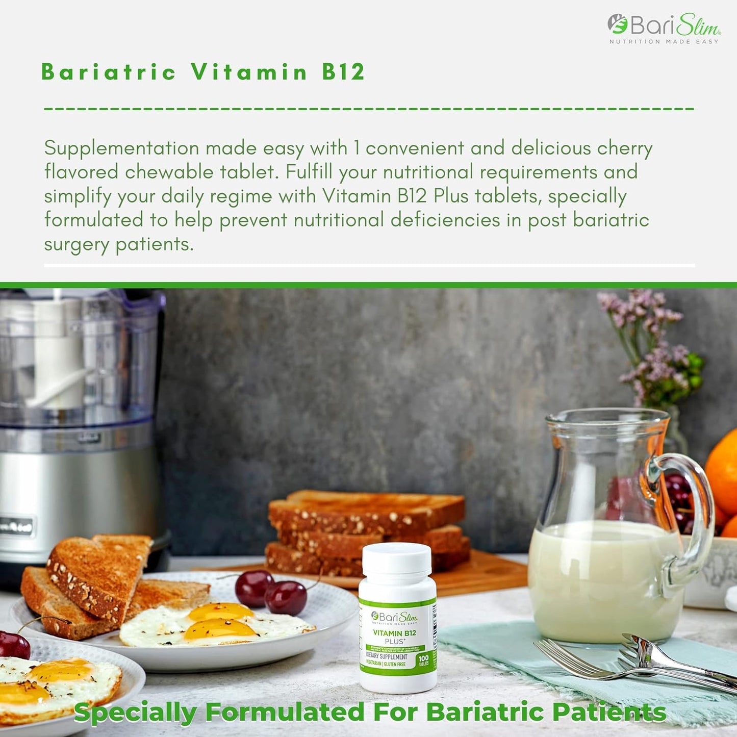 BariSlim Vitamin B12 Plus Tablets - 100 count