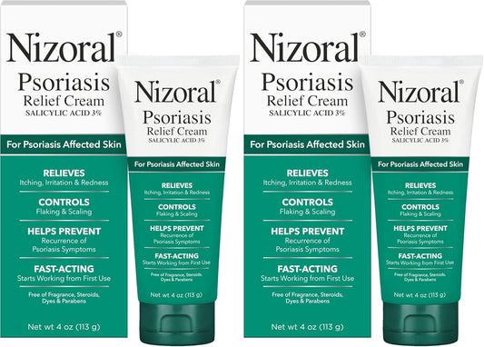 Nizoral Psoriasis Relief Cream - 4 Fl Oz (Pack of 2)