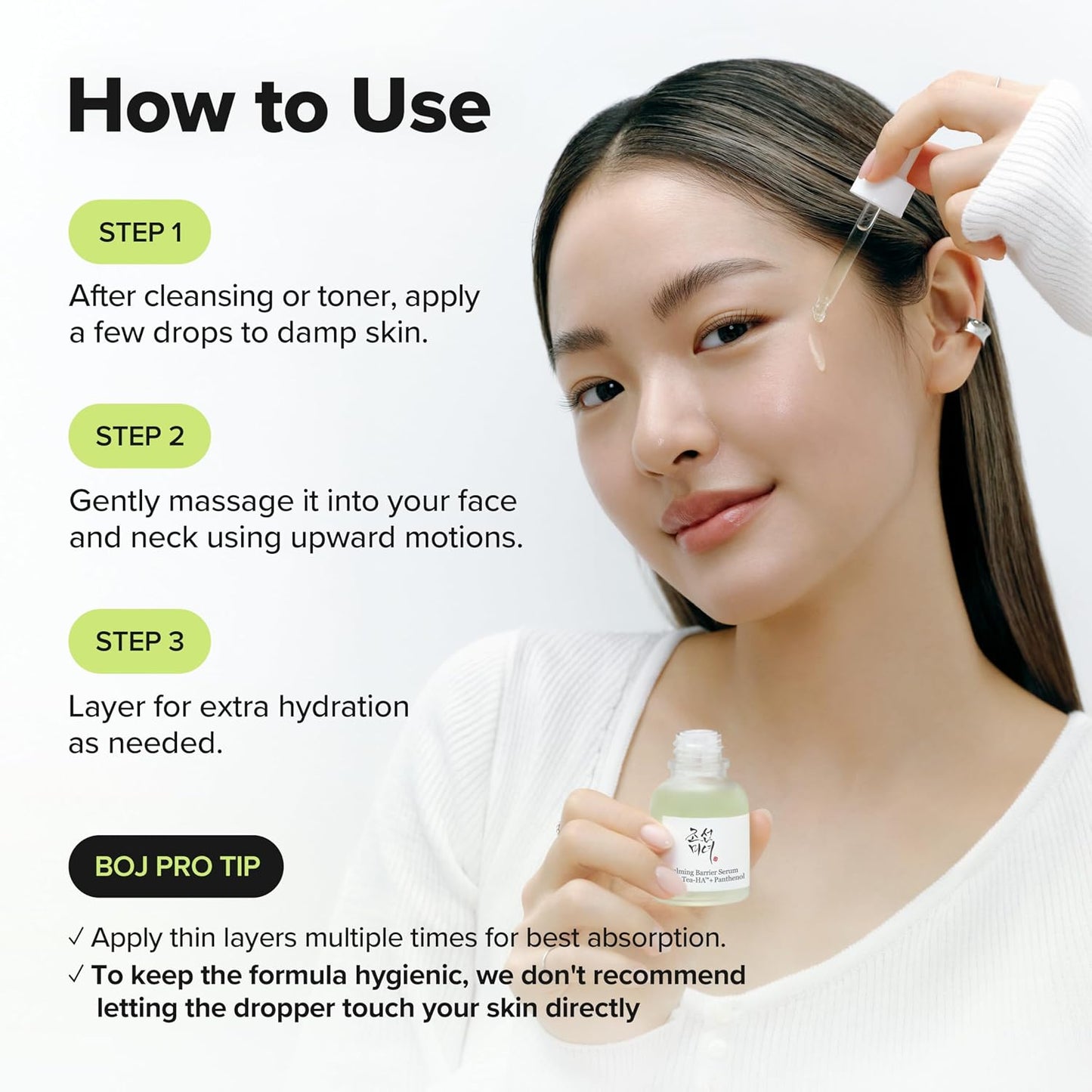 Beauty of Joseon Calming Barrier Serum Green Tea-HA™ + Pathenol - 1.01 fl.oz