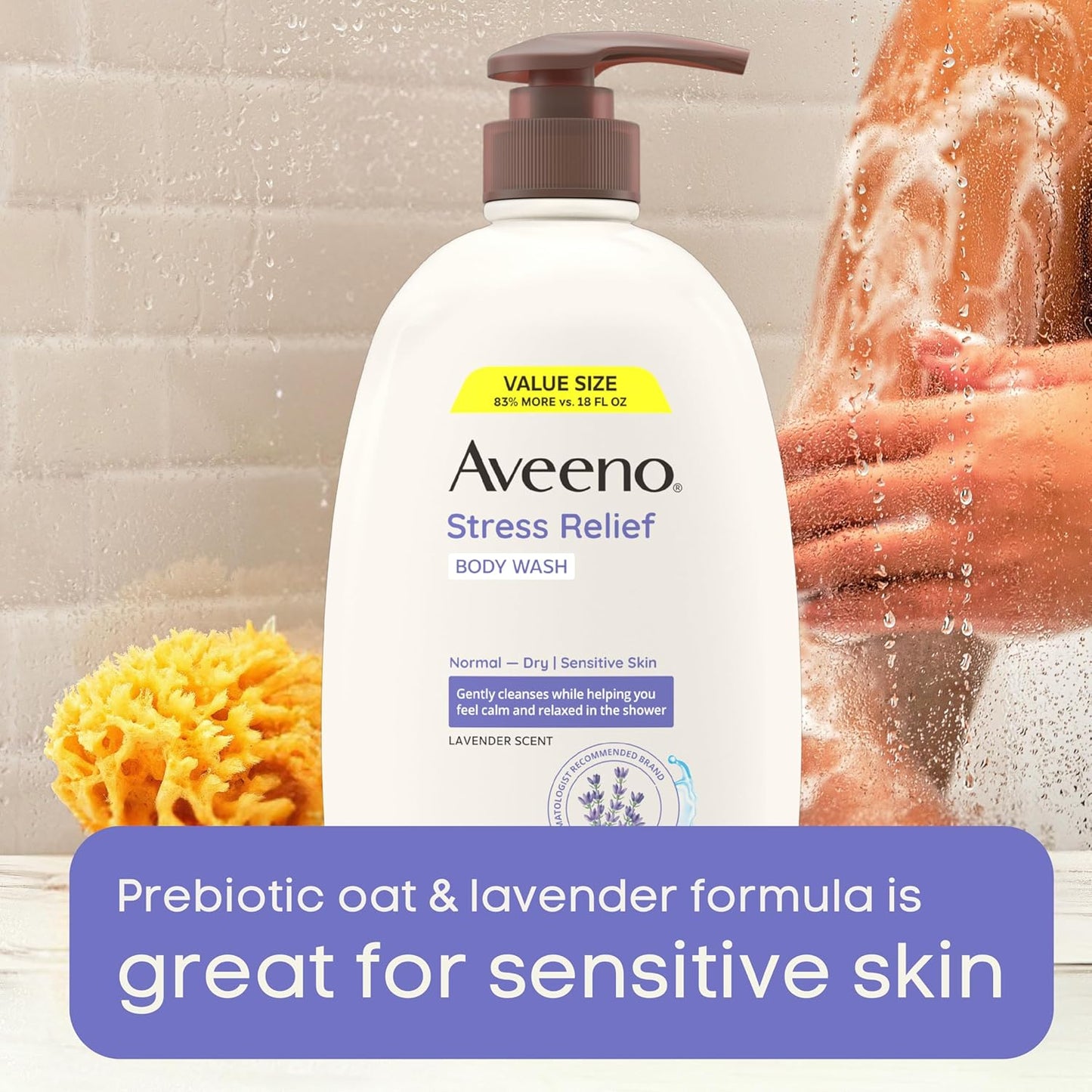Aveeno Stress Relief Body Wash for Women - 33 Fl Oz