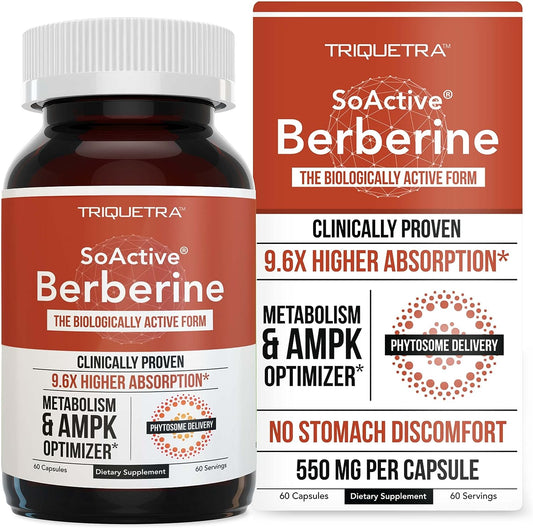 SoActive® Berberine   Higher Absorption 60 capsules