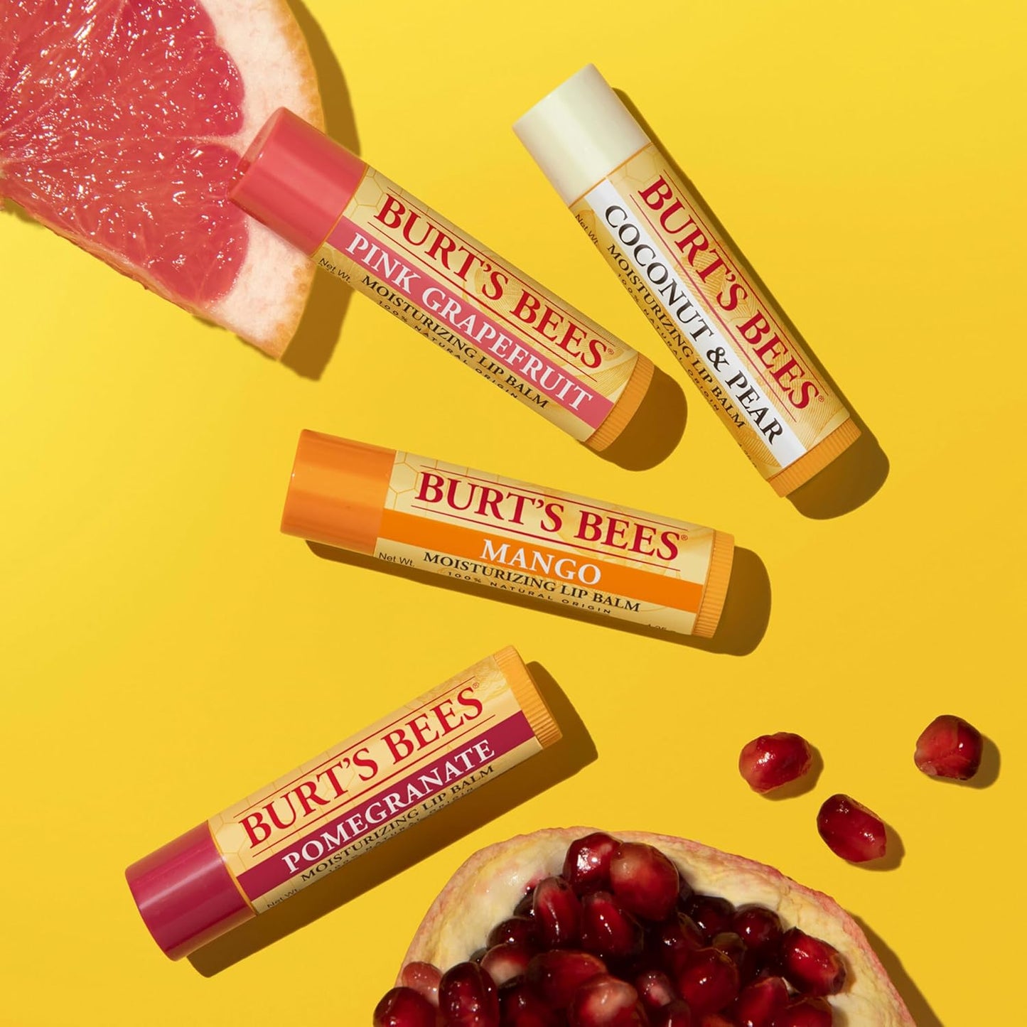 Burt's Bees Lip Balm -  4 Tubes, 0.15 oz.