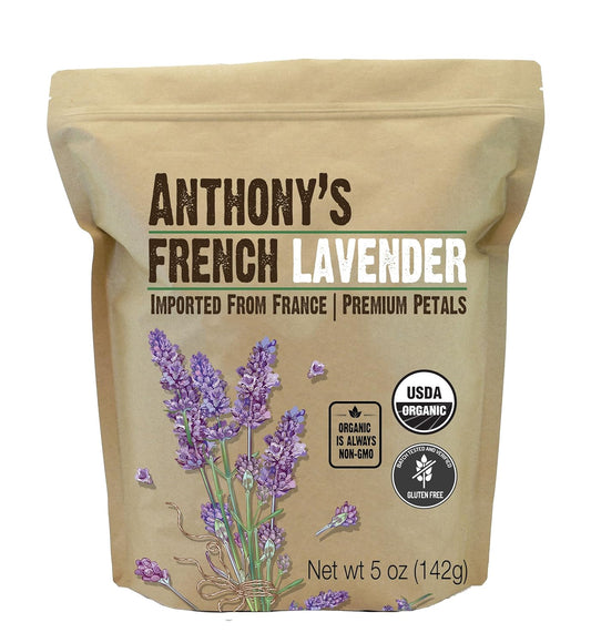 Anthony's Organic French Lavender Petals, 5 oz