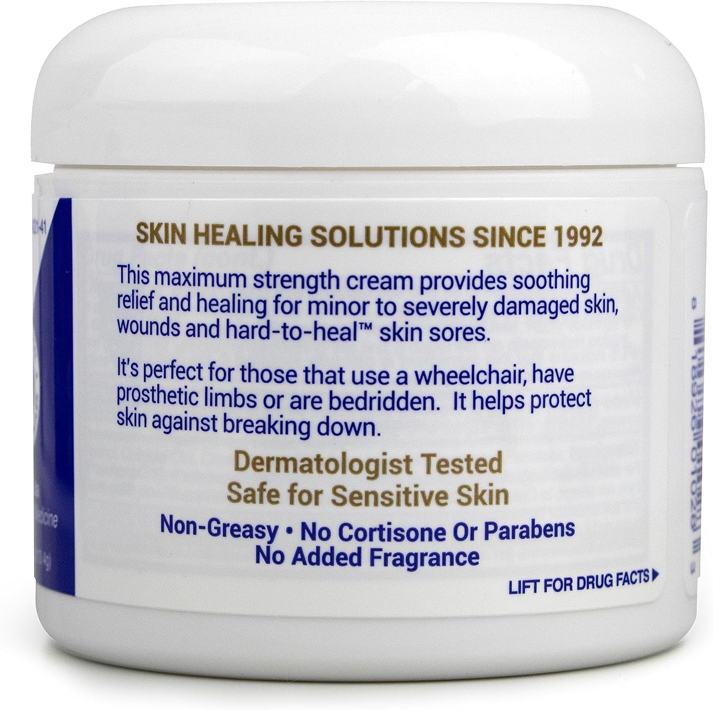 TriDerma MD Pressure Sore Relief Healing Cream for Bed Sores Treatment, 4 oz