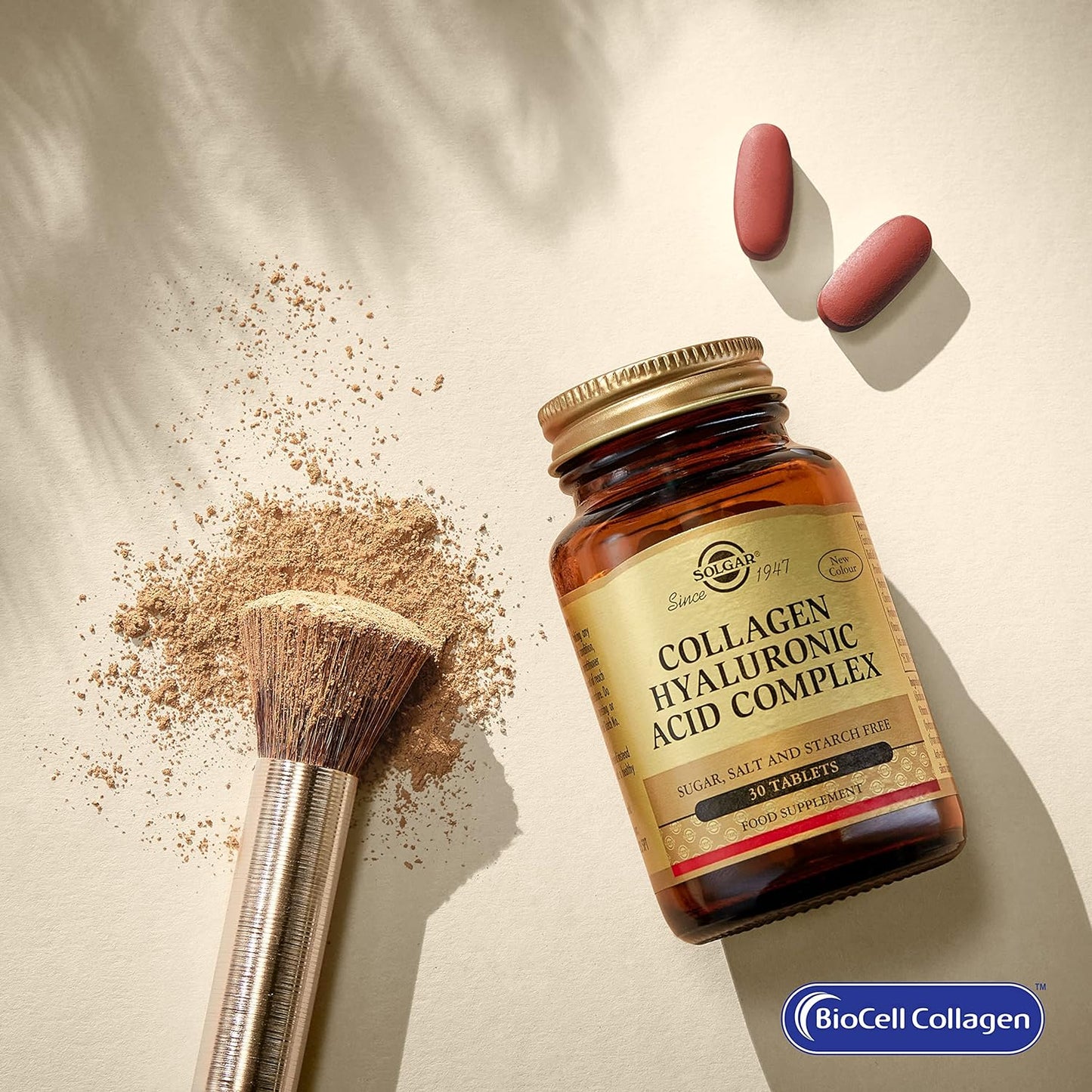 Solgar Collagen Hyaluronic Acid Complex, 30 Tablets