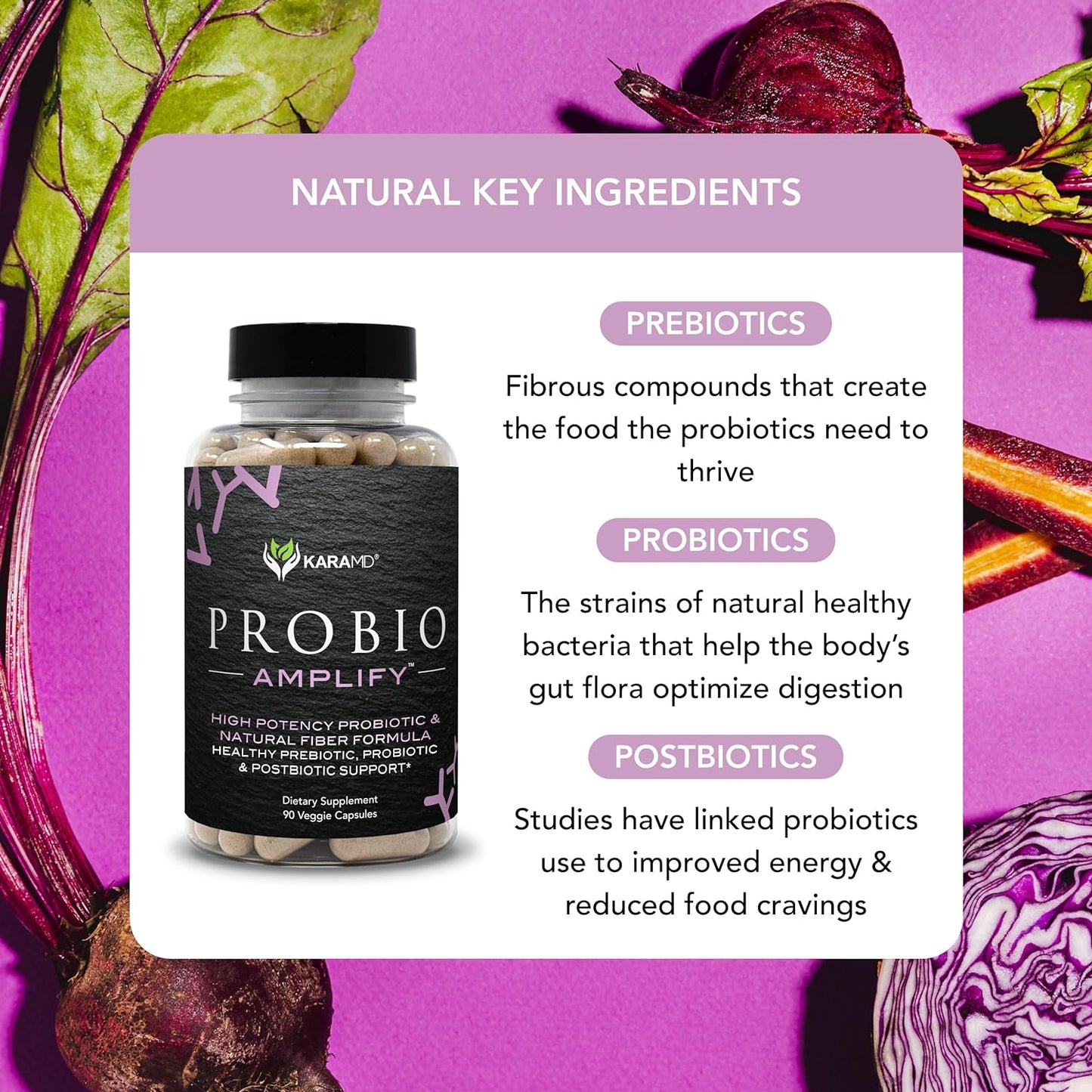 KaraMD ProBio Amplify 90 Capsules