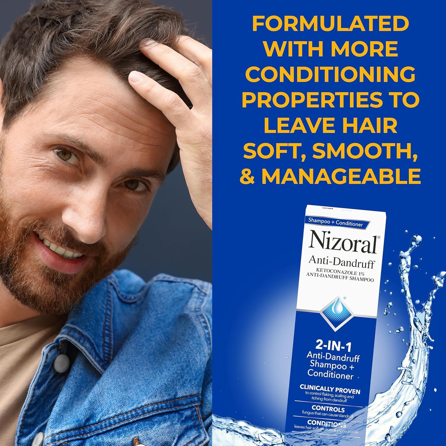 Nizoral 2-in-1 Anti Dandruff Shampoo and Conditioner  -  14 Fl Oz