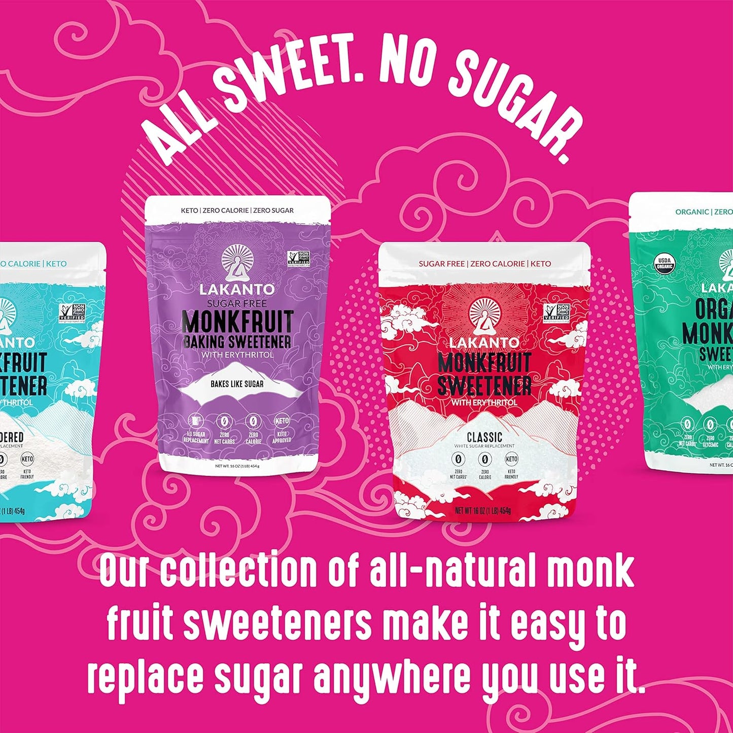 Lakanto Brown Monk Fruit Sweetener With Erythritoln - 1 Lb