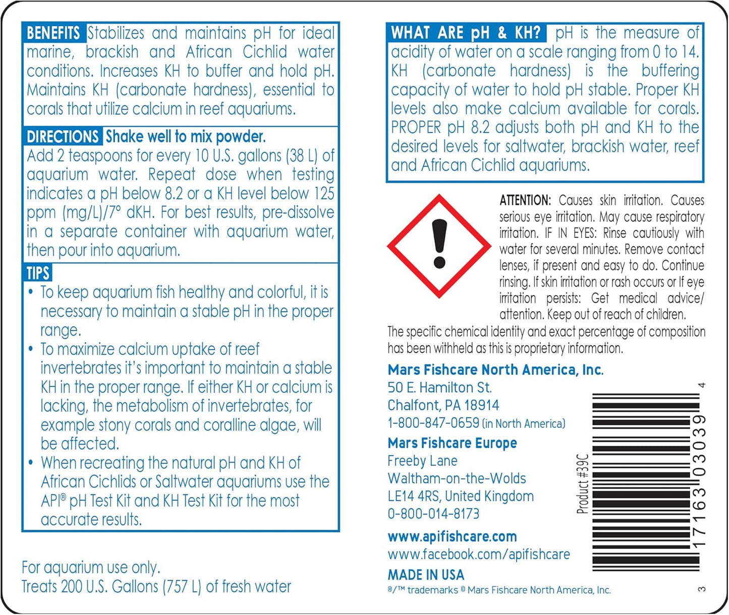 API PROPER pH 8.2 Freshwater Aquarium Water pH Stabilizer 7.4-Ounce Container