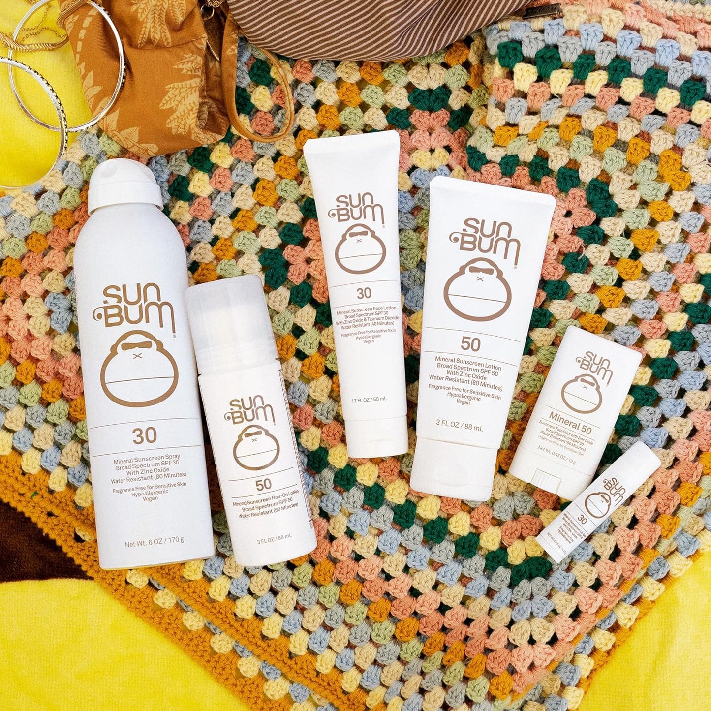 Sun Bum Mineral SPF 50 Roll-On Sunscreen Body Lotion 3 oz
