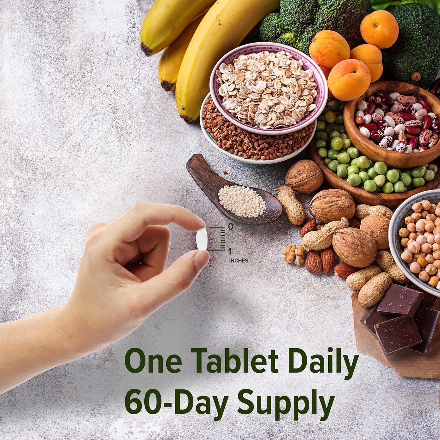 ORZAX Magnesium Glycinate, Citrate, Malate -60 Tablets