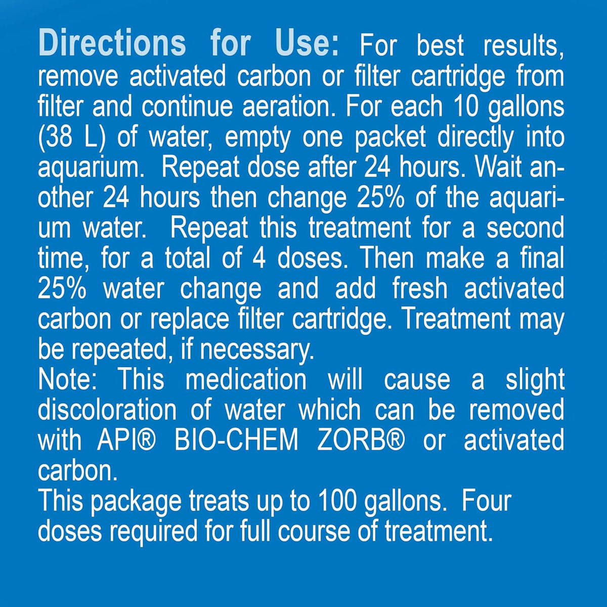 Api For Fish API FIN & BODY CURE Freshwater Fish Powder Medication 10-Count Box ...